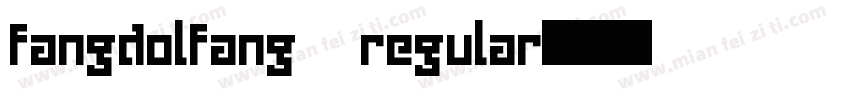 fangdolfang regular字体转换